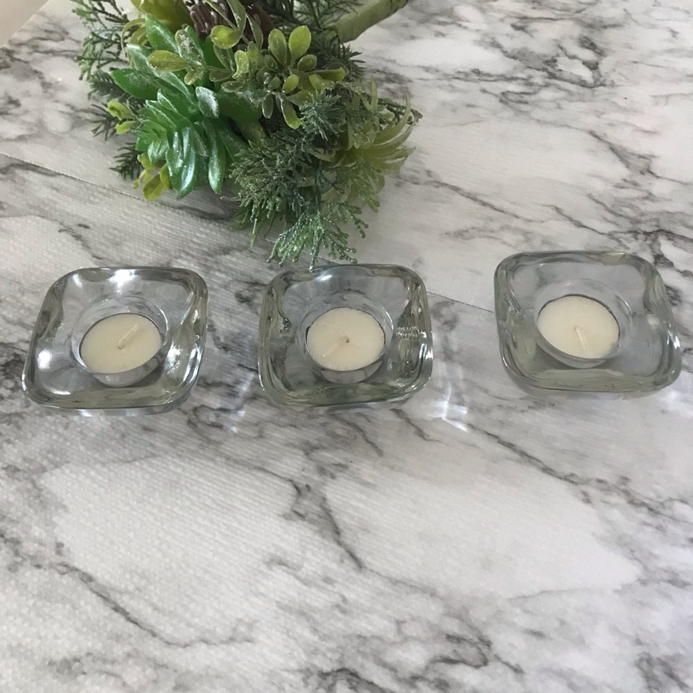 Glass Tea Light Candle Holders